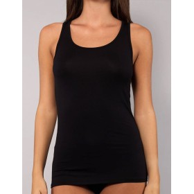 Майка из модала широкие бретели Sielei TODAY 6004 nero, Цвет: nero (черный), Размеры: M