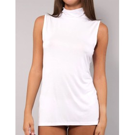 Майка с высоким воротом Sielei TODAY 6006 milk, Цвет: milk (молоко), Размеры: M