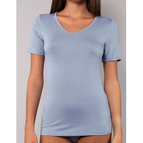 Женская футболка из модала Sielei TODAY 6008 denim, Цвет: denim (джинсовый), Размеры: S