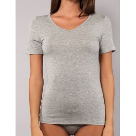Женская футболка из модала Sielei TODAY 6008 grigio melange, Цвет: grigio melange (серы, Размеры: S