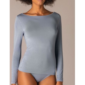 Кофта с вырезом-лодочкой Sielei TODAY 6014 denim, Цвет: denim (джинсовый), Размеры: S