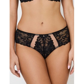 Кружевные трусы бразилиана Subtille BELLA BLACK NEW brazilian, Цвет: черный, Размеры: M