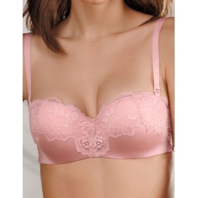 Бюстгальтер бандо пуш-ап Amelie MILANA 2317 розовый, Цвет: розовый, Размеры: 70D