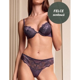 Комплект Lormar SATEN пуш-ап+бразилиана Sat52054 ОЗ26 felce, Цвет: felce (зеленый), Размеры: 70B