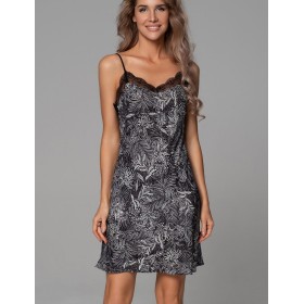 Короткая сорочка из вискозы Mia-Amore JOLINE 5580, Цвет: черный, Размеры: 3XL