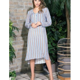 Туника длинная Mia-Mia NOEMI 16414 принт 702, Цвет: принт 702 голубой, Размеры: S