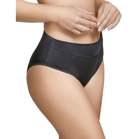 Высокие трусы слипы Selene ROXANA 3132 BRAGA чёрный, Цвет: чёрный, Размеры: S