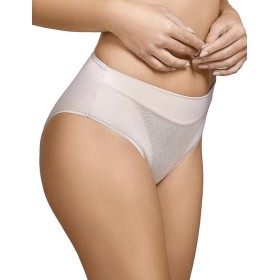 Высокие трусы слипы Selene ROXANA 3132 BRAGA серо-бежевый, Цвет: серо-бежевый, Размеры: S