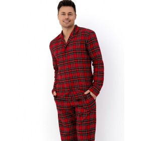 Мужская пижама в клетку Sensis PHILIP, Цвет: красный, Размеры: XL