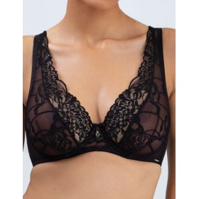 Кружевной бюстгальтер Alles TRUFFLE NOIR M bralette, Цвет: черный, Размеры: 65D