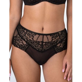 Трусы высокие слипы Alles TRUFFLE NOIR classic, Цвет: черный, Размеры: M