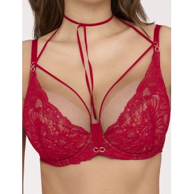 Бюстгальтер с вкладышами пуш-ап Ava INFINITY 2176 U Push Up barbados, Цвет: красный, Размеры: 65D