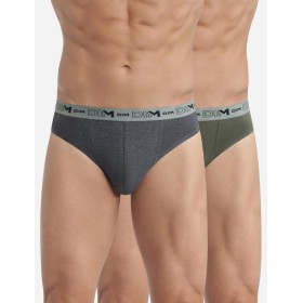 Набор мужских слипов (2 шт) Dim 0EAZ серый/хаки, Цвет: серый/хаки, Размеры: 3XL