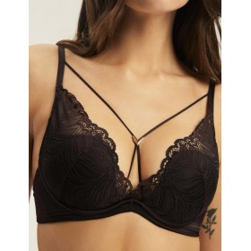 Кружевной бюстгальтер пуш-ап Esotiq 43582 KORIN шоколадный, Цвет: шоколадный, Размеры: 65C