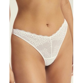 Кружевные трусы стринги Esotiq 44325 CARIS белый, Цвет: белый, Размеры: S