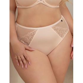 Трусы высокие Kris Line ROSALINE briefs high waist, Цвет: пудровый, Размеры: 3XL