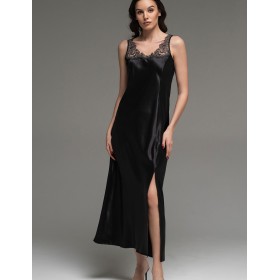 Сорочка с кружевными бретелями Mia-Amore LILIROSE 4598 черный, Цвет: черный, Размеры: 2XL