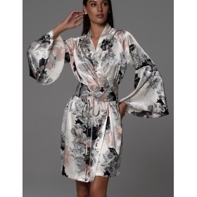 Халат-кимоно с широким рукавом Mia-Amore TRINITY 4763, Цвет: мультицвет, Размеры: 2XL/3XL