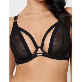 Бюстгальтер из микросетки Subtille HOLLY BLACK bralette, Цвет: черный, Размеры: 100C