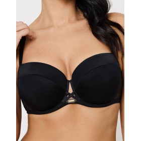 Бюстгальтер балконет с вкладышами Subtille OMENA balconette full cup black, Цвет: черный, Размеры: 65D