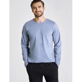 Пижама мужская со штанами Taro 3474 LORENZO голубой/графит, Цвет: голубой/графит, Размеры: L