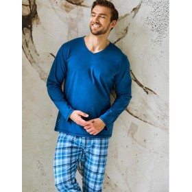 Пижама мужская Taro 3475/3476/3477 MARK джинс, Цвет: джинс, Размеры: 3XL