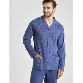 Пижама мужская Taro 3483/3484/3485 DEREK, Цвет: джинс, Размеры: 3XL