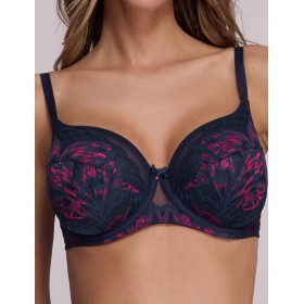 Бюстгальтер полупоролон Ava SENSATION 2182 PU navy blue, Цвет: темно-синий, Размеры: 70G