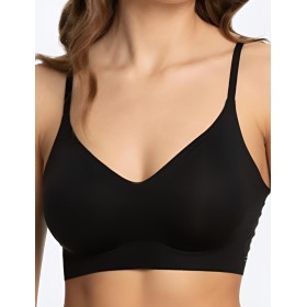 Бесшовный топ Julimex SIMPLE BRA TOP чёрный, Цвет: чёрный, Размеры: M