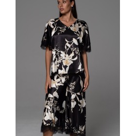 Шёлковая пижама Mia-Amore ARABEL 4775, Цвет: черный, Размеры: XL