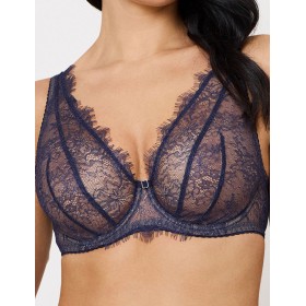 Кружевной бюстгальтер Subtille AMINA bralette soft blueberry, Цвет: черничный, Размеры: 65D