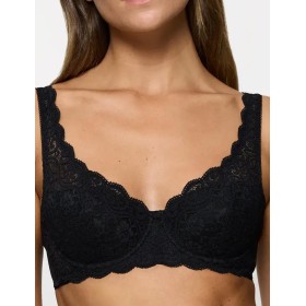 Кружевной бюстгальтер балконет Triumph AMOURETTE WHP чёрный, Цвет: чёрный, Размеры: 70C