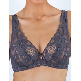 Кружевной бюстгальтер Alles LUCE VIOLA bralette grafit, Цвет: графит, Размеры: 65D