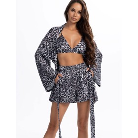 Шёлковая пижама-тройка Mia-Amore MAGGIE 4796, Цвет: мультицвет, Размеры: 2XL