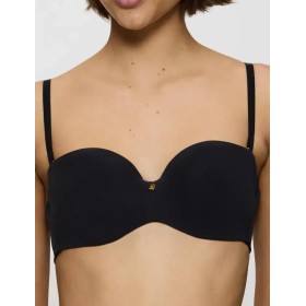 Гладкий бюстгальтер бандо Triumph BODY MAKE-UP ESSENTIALS WDP чёрный, Цвет: чёрный, Размеры: 90C