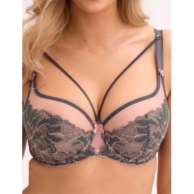 Бюстгальтер полумягкий Gaia 1318 PRIYA PU графит, Цвет: графит, Размеры: 70F