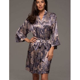 Короткий халат-кимоно Mia-Amore GIOCONDA 4683, Цвет: мультицвет, Размеры: 2XL/3XL