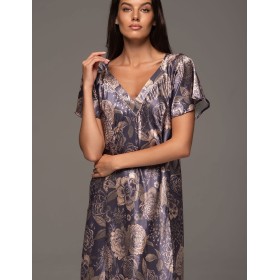 Длинная расклешенная сорочка Mia-Amore GIOCONDA 4688, Цвет: мультицвет, Размеры: 2XL