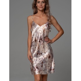 Короткая сорочка из шёлка Mia-Amore LAUREL 4780, Цвет: мультицвет, Размеры: 4XL