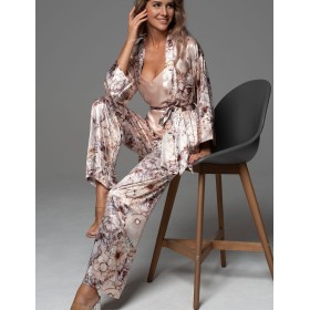 Комплект-тройка из натурального шёлка Mia-Amore LAUREL 4787, Цвет: мультицвет, Размеры: 3XL