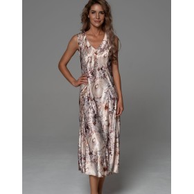 Шёлковая сорочка с рельефами Mia-Amore LAUREL 4788, Цвет: мультицвет, Размеры: 3XL