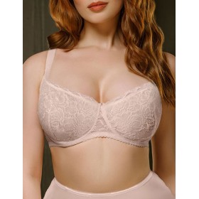 Кружевной бюстгальтер балконет Mioocchi SILVA 8319 peonia d argento, Цвет: peonia d argento (пион), Размеры: 75B