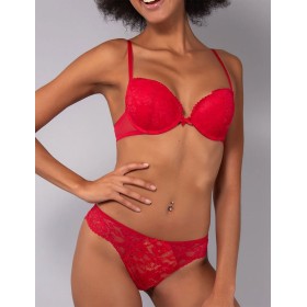 Комплект Sielei пуш-ап+бразилиана DELICE 78547B rosso, Цвет: rosso (красный), Размеры: 75B