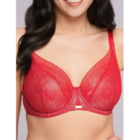 Мягкий кружевной бюстгальтер Ava 2252 M red, Цвет: красный, Размеры: 70E