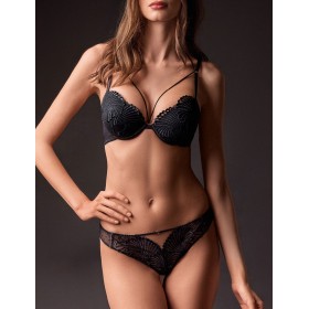 Комплект Lormar COCKTAIL пуш-ап+бразилиана Coc53935 nero, Цвет: nero (черный), Размеры: 70B