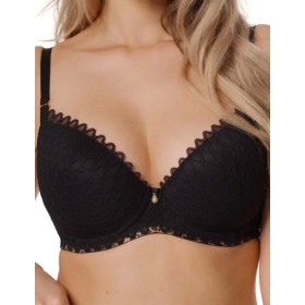 Бюстгальтер пуш-ап Mefemi TRISTANE P-UP черный, Цвет: черный, Размеры: 65E
