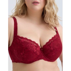 Кружевной бюстгальтер с поролоном Elli 3030 румба, Цвет: румба, Размеры: 80D