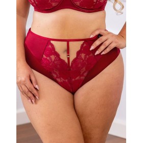 Трусы высокие Kris Line CHERRY briefs high waist, Цвет: вишневый, Размеры: M