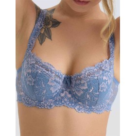 Кружевной бюстгальтер на поролоне Lina A 6086 ниагара, Цвет: ниагара, Размеры: 70F