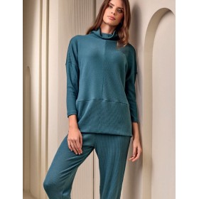 Костюм из трикотажа в рубчик Lormar MOHAIR 603903LU laguna, Цвет: laguna (бирюзовый), Размеры: S/M